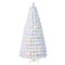 Feet Pre-Lit Fiber Optic White Snow-Flocked Artificial Christmas Tree